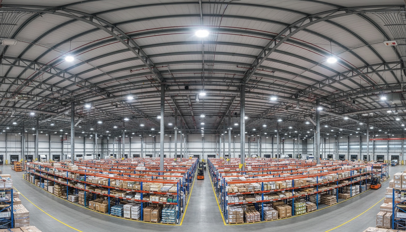Entrepôt industriel éclairage LED
